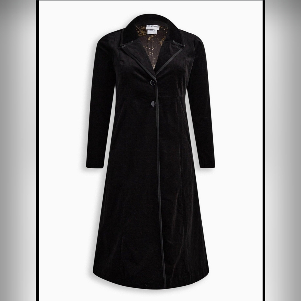 TORRID Harry Potter Celestial Velvet 2 Button Coat Size 2
